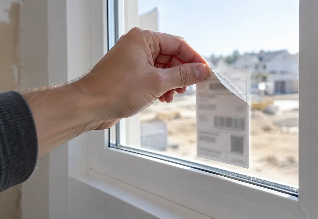 Window replacement in Lake Arbor: the two numbers on the label